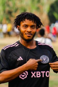 Portrait of Man in Inter Miami T-shirt